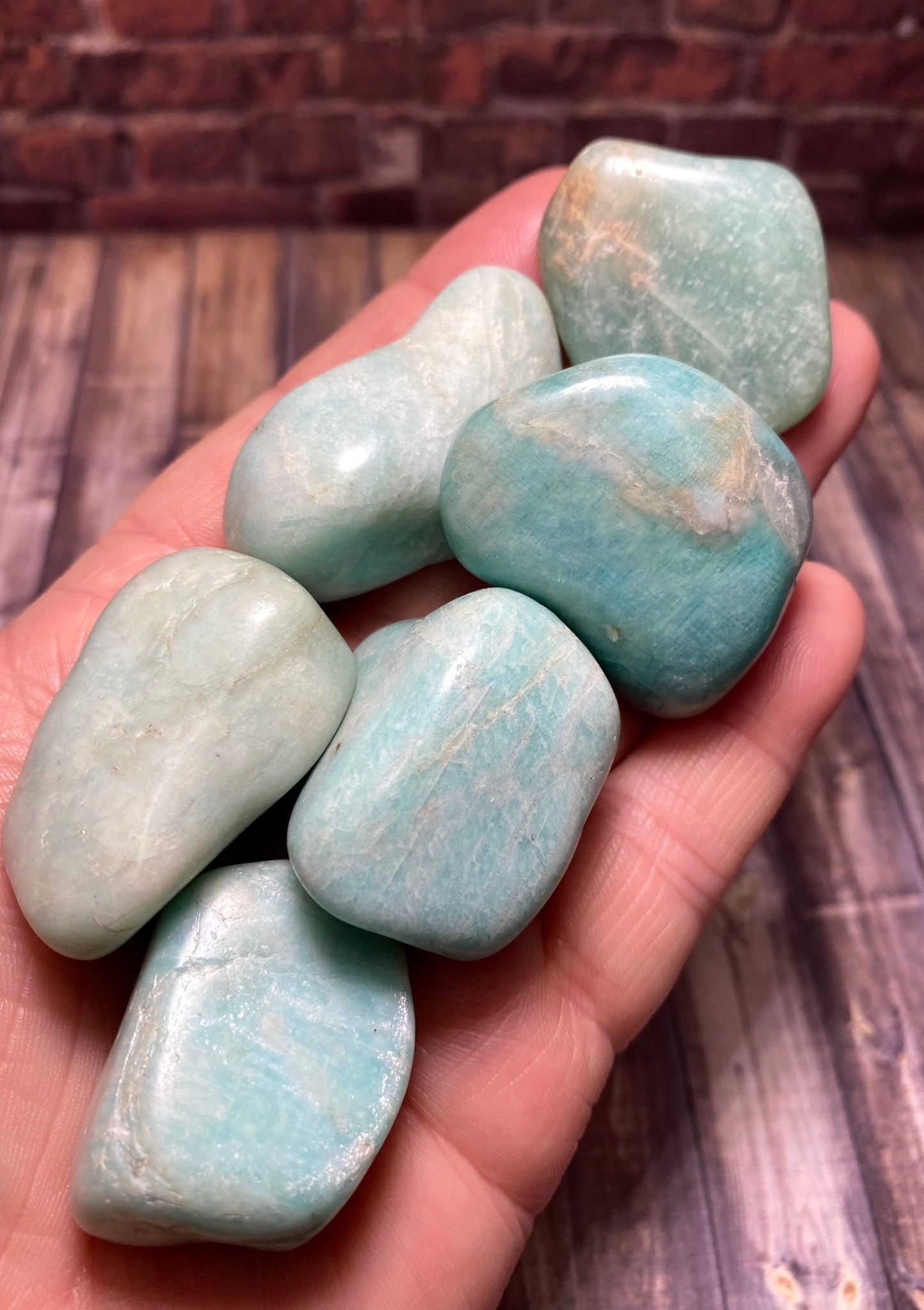 Amazonite tumbles-large amazonite stone-amazonite tumbled stone-healing crystals-amazonite gemstone-heart chakra-throat chakra-love stone