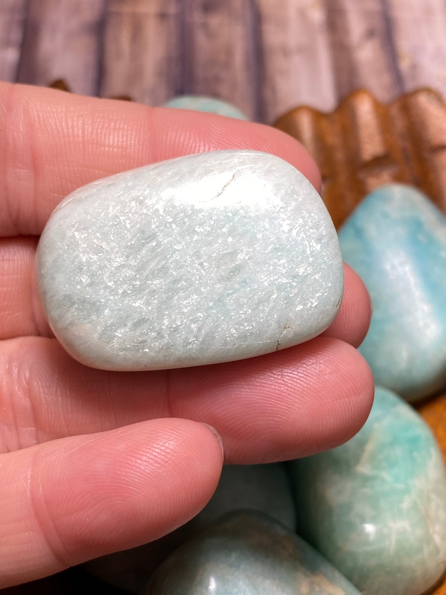 Amazonite tumbles-large amazonite stone-amazonite tumbled stone-healing crystals-amazonite gemstone-heart chakra-throat chakra-love stone